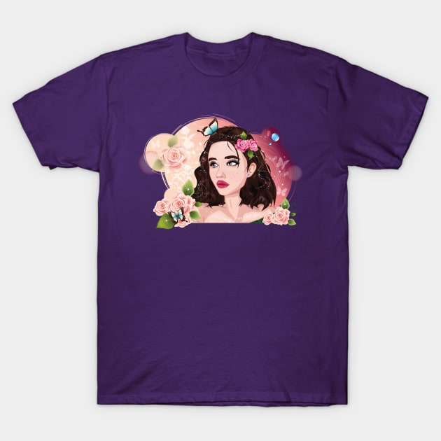 Roses girl T-Shirt by obscurite